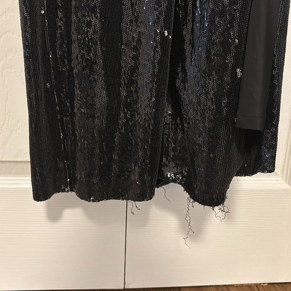 Black Nicole Miller Sequin Gown - Picture 6 of 7